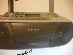 img 1 attached to 📻 Стерео магнитофон Sony CFDS01 Silver с CD и радио - идеальный музыкальный спутник