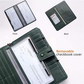 img 2 attached to Large Women's RFID Leather Wristlet Wallet Organizer with Zipper Pocket - Big Capacity Phone Checkbook Holder