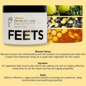 img 3 attached to FEETS - Manuka Honey Foot and Heel Cream, Moisturizer for Dry Feet, Treatment for Cracked Heels and Calluses, Foot Lotion