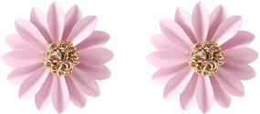 img 4 attached to ONLYJUMP Bohemian Chrysanthemum Sunflower Statement Girls' Jewelry for Earrings