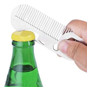 img 1 attached to WISEPRO Comb Polygonal Stainless Anti Static Corkscrew
