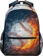 blueangle baseball backpack resistant bookbag logo