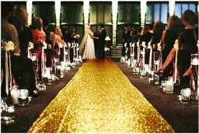 img 2 attached to Cloth Runner Wedding 4FTx15FT Gold