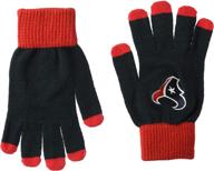 houston texans solid knit glove logo