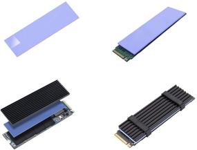 img 3 attached to Набор охлаждения для SSD PCIe NVMe M.2 2280 с радиатором с крепежными винтами и отверткой - 2 шт., включает алюминиевый дизайн и силиконовую термопрокладку