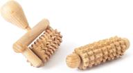 🌿 enhance your self-care routine with tuuli accessories set - 2-piece wooden maderotherapy massage roller for face and neck logo