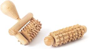 img 3 attached to 🌿 Enhance Your Self-Care Routine with Tuuli Accessories Set - 2-Piece Wooden Maderotherapy Massage Roller for Face and Neck