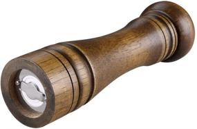 img 2 attached to Large Solid Oak Wood Salt and Pepper Grinder - Adjustable Ceramic Grinder for Strong Flavor (1 Piece)