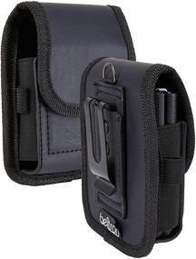 img 4 attached to 📱 BELTRON Leather Pouch for Motorola RAZR (2019), Motorola RAZR 5G, Galaxy Z Flip (F700), Galaxy Z Flip 5G (F707), Galaxy Z Flip 3 (F711) - Enhanced Belt Loop, Strong Metal Belt Clip, and Dual Magnet Closure