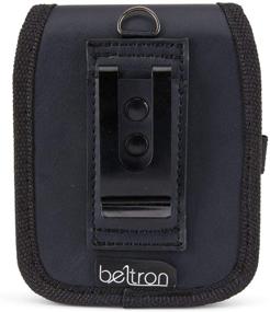 img 2 attached to 📱 BELTRON Leather Pouch for Motorola RAZR (2019), Motorola RAZR 5G, Galaxy Z Flip (F700), Galaxy Z Flip 5G (F707), Galaxy Z Flip 3 (F711) - Enhanced Belt Loop, Strong Metal Belt Clip, and Dual Magnet Closure