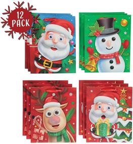 img 3 attached to Мега набор подарочных пакетов Xmas - Традиционные праздничные персонажи 🎁 - Оптовый набор из 12 штук: Уникальные праздничные сумки для незабываемых рождественских подарков!