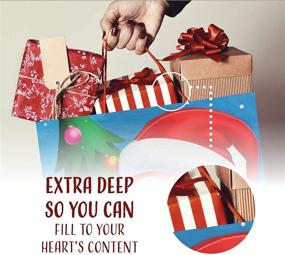 img 1 attached to Мега набор подарочных пакетов Xmas - Традиционные праздничные персонажи 🎁 - Оптовый набор из 12 штук: Уникальные праздничные сумки для незабываемых рождественских подарков!