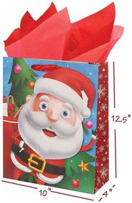 img 2 attached to Мега набор подарочных пакетов Xmas - Традиционные праздничные персонажи 🎁 - Оптовый набор из 12 штук: Уникальные праздничные сумки для незабываемых рождественских подарков!