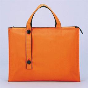 img 3 attached to 🧳 LIHIT LAB Carrying Bag in Vibrant Orange, 11.8 x 15.7 Inches: A7651-4