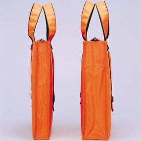 img 2 attached to 🧳 LIHIT LAB Carrying Bag in Vibrant Orange, 11.8 x 15.7 Inches: A7651-4