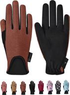 🧤 chinfun kids horse riding gloves - equestrian horseback gloves for youth children boys girls - ideal for outdoor biking, cycling, running logo