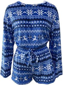 img 3 attached to Snowflake Printed Christmas Pajamas Sleepwear