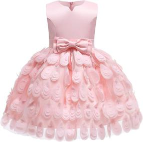 img 4 attached to Wedding Christmas Toddler Halloween Dresses Apparel & Accessories Baby Girls in Clothing