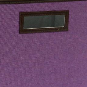 img 1 attached to 📦 ClosetMaid 1130 Cubeicals Premium Fabric Bin: Fresh Lilac Linen with Decorative Trim – Organize in Style!