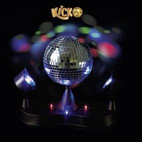 img 2 attached to Kicko Disco Light - Multi-Colored LED Rotating Strobe Light Ball - Ideal for Stage Lighting, Events, Parties, Home Decor, Game Accessories, and Stress Relief