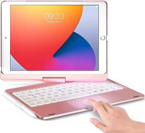 img 4 attached to Ultimate Keyboard Case for iPad 10.2 2021/9th/8th/7th Gen, 🔌 Pro 10.5 inch & Air 3 - Backlight & Touchpad