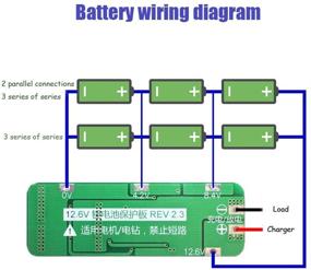 img 3 attached to 🔋 Comidox 2 шт. 3S 20A Плата защиты литиевой аккумуляторной батареи Li-ion 18650 26650 Зарядное устройство PCB BMS Плата защиты 12.6V Модуль ячейки-AUTO Recovery: Итоговый улучшитель безопасности и производительности батареи.