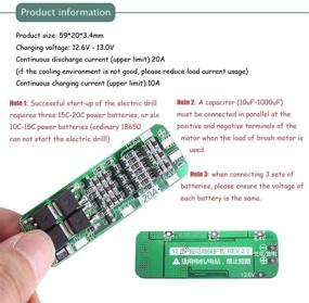 img 1 attached to 🔋 Comidox 2 шт. 3S 20A Плата защиты литиевой аккумуляторной батареи Li-ion 18650 26650 Зарядное устройство PCB BMS Плата защиты 12.6V Модуль ячейки-AUTO Recovery: Итоговый улучшитель безопасности и производительности батареи.