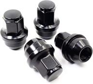 🔩 24-pack of veritek 14x1.5mm large acorn seat lug nuts - oem style for ford f-150, expedition, lincoln navigator factory wheels (black, 13/16 hex, 1.7 inch length, 44.5mm) logo