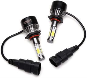 img 2 attached to 💡 High Power LED Headlight Bulbs 9005 HB3 H10 9145 9140 - 4 Sides, 240W, 24000LM, Super Bright 6000K White Headlamp Fog Light DRL Replacement Kit