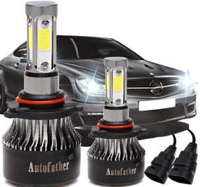 img 4 attached to 💡 High Power LED Headlight Bulbs 9005 HB3 H10 9145 9140 - 4 Sides, 240W, 24000LM, Super Bright 6000K White Headlamp Fog Light DRL Replacement Kit