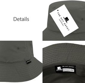 img 1 attached to 🧢 HAT DEPOT Washed Packable Boys' Accessories in Hats & Caps, Age 7-10 Years