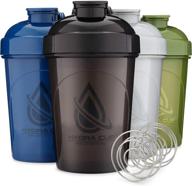 🥤 hydra cup v2: 20-ounce shaker bottle [4 pack] with wire whisk balls - ideal blender for protein mixes logo