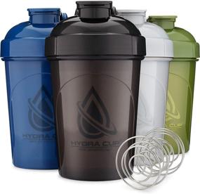 img 4 attached to 🥤 Hydra Cup V2: 20-Ounce Shaker Bottle [4 Pack] with Wire Whisk Balls - Ideal Blender for Protein Mixes