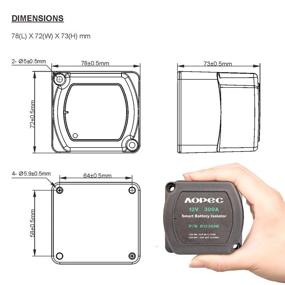 img 3 attached to 🔋 Умный водонепроницаемый двойной отсекатель батареи 12В 300Амп - идеально подходит для квадроциклов, УТВ, внедорожников, RZR, домов на колесах, водного транспорта, морских судов, лодок, грузовиков, караванов, кемпинга - R12300B-Черный