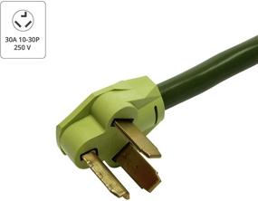 img 1 attached to Разветвитель для сушилки NemaTech с тремя штырьками: от 10-30P к 10-30R, провод калибром 10, 30А, 250В, разветвитель питания для розетки сушилки и кабеля для зарядки электромобиля (3 фута)