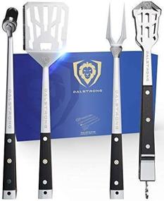 img 2 attached to 🔥 DALSTRONG 4-Piece Professional BBQ Pitmaster Grill Set - High-Carbon Stainless Steel Grilling Accessories - 18" Length - G10 Handles