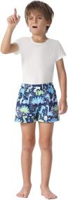 img 2 attached to Nonwe Shorts Drawsting Printed Pattern Boys' Clothing ~ Swim