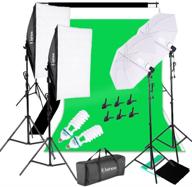 📸 ultimate kshioe 1700w 5500k umbrellas softbox continuous lighting kit: perfect for photo studio product, portrait, and video shoot photography + backdrop support system logo