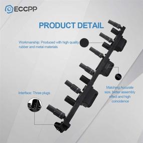 img 3 attached to 🚙 ECCPP Искровые катушки, совместимые с Jeep Grand Cherokee, TJ, Wrangler - прямая замена для UF296 C1230 C1263 56041476AA - высокопроизводительные катушки 4.0L L6 01-06