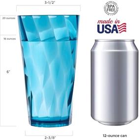 img 1 attached to 🥤 Optix 20 oz Plastic Tumblers - Colorful Food Service Equipment & Supplies