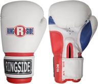 pro style boxing training gloves for kickboxing, muay 🥊 thai, sparring and punching bag with gel padding - ringside logo