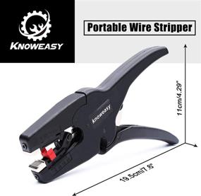 img 1 attached to 🔧 Knoweasy 2-in-1 Heavy Duty Wire Stripper and Cutter Tool - Automatic Wire Stripping/Cutting for 5-20mm/(0.25-0.75Inches)