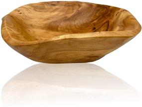 img 4 attached to 🎨 Exquisite Handmade Natural Carved Crafts Serving - A Blend of Artistry and Functionality