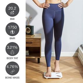 img 2 attached to Yunmai X Smart Scale Body Analyzer 2ND GEN: Compact Bluetooth Body Fat and BMI Scale with Free App and Hidden Display for 2020