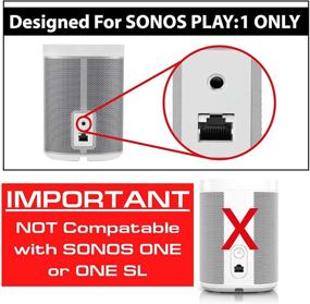 img 2 attached to Крепление настенное для двух колонок SONOS Play 1 - с возможностью регулировки поворота и наклона - черного цвета