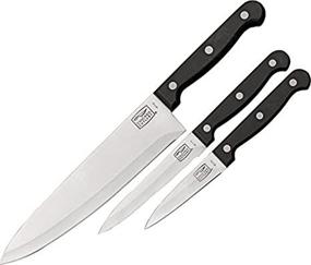 img 1 attached to 🔪 Черный набор упаковки Chicago Cutlery Essentials из 3 предметов