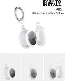 img 2 attached to Translate into Russian this product title: "[4 Pack] Soft TPU Case Compatible with Apple AirTags 2021 - Protective Anti-Scratch Lightweight Waterproof Cover with Key Ring for AirTags Finder Tracker Keychain - Buy Now!" "[4 упаковки] Мягкий чехол TPU совместимый с Apple AirTags 2021 - Защитный легкий водонепроницаемый чехол с кольцом для ключей для отслеживания и поиска AirTags - Купить сейчас!