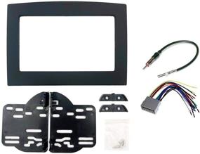 img 1 attached to Double Din Dash Install Kit with Wiring Harness for Dodge Ram 2006-2010 - Black Radio Stereo