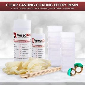 img 3 attached to 🔮 Versakoat Epoxy Resin Kit Casting - Premium 16 oz 2 Part, 1 Gallon Epoxy: Cutting-Edge 3-to-1 Ratio for Crack-Proof, UV-Proof, Odorless Jewelry Casting