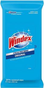 img 4 attached to 🪟 Windex Original Glass & Surface Wipes - 28 Ct, Convenient Cleaning Solution